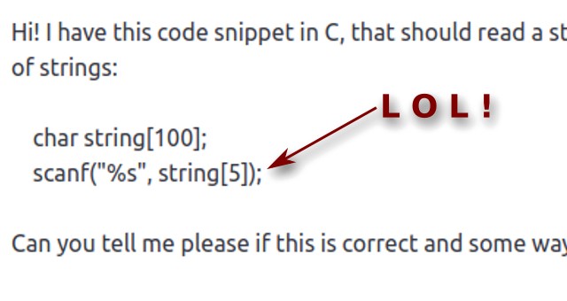 Can ChatGPT solve a simple C programming question?